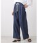 【洗える】綿麻ドロストライトデニムパンツ