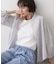【洗える】バルーンスリーブバンドカラーシャツ