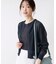 【洗える】チェック柄シアークルーネックカーディガン