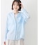 【洗える】ドロストリングシアーシャツ