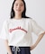 【ユニセックス/洗える】ネップロゴ刺繍Tシャツ