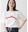 【ユニセックス/洗える】ネップロゴ刺繍Tシャツ