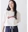 【ユニセックス/洗える】ネップロゴ刺繍Tシャツ