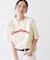 【ユニセックス/洗える】ネップロゴ刺繍Tシャツ