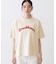 【ユニセックス/洗える】ネップロゴ刺繍Tシャツ