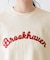 【ユニセックス/洗える】ネップロゴ刺繍Tシャツ
