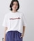 ロゴ刺繍ミニ裏毛Ｔシャツ