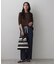【マシンウォッシャブル・A4収納可】ランダムボーダーニットBAG
