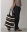 【マシンウォッシャブル・A4収納可】ランダムボーダーニットBAG