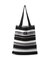 【マシンウォッシャブル・A4収納可】ランダムボーダーニットBAG