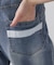 【接触冷感】ワイドデニムパンツ