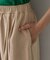 ピーチタッチ タックワイドパンツ