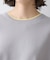 【UVカット/マシンウォッシャブル】6分袖配色ニット