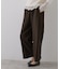 【マシンウォッシャブル/セットアップ可】センタープレスワイドパンツ