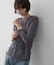 クルーネックシアーロングTシャツ