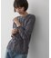 クルーネックシアーロングTシャツ
