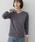 クルーネックシアーロングTシャツ