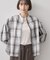 【手洗い可/シワになりにくい】オンブレーチェックシャツ