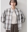 【手洗い可/シワになりにくい】オンブレーチェックシャツ