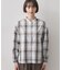 【手洗い可/シワになりにくい】オンブレーチェックシャツ