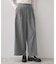 【後ろウエストゴム】センタープレスワイドパンツ