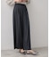 【後ろウエストゴム】センタープレスワイドパンツ