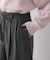 【あたたかい/洗える】ツイードライクツイル ワイドパンツ