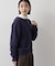 【洗える/ふんわりやわらかい/8色展開】フォックスウールブレンド ニットカーディガン