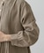 【洗える/あたたかい】微起毛ピンタックシャツワンピース