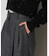 チェックワイドパンツ