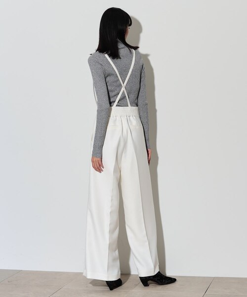 サスペンダー付きツイルワイドパンツ｜ギャレストの通販｜&mall