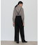 サスペンダー付きツイルワイドパンツ