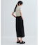 【セットアップ対応】リネンライクボックスタックスカート【カセット服/通勤・オフィス】