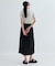 【セットアップ対応】リネンライクボックスタックスカート【カセット服/通勤・オフィス】