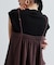 【接触冷感／セットアップ対応】リネンライクビスチェ【カセット服/通勤・オフィス】