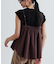 【接触冷感／セットアップ対応】リネンライクビスチェ【カセット服/通勤・オフィス】