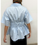 【一部店舗限定】シャーリングビスチェデザイン半袖シャツ