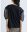 シアースリーブプリントTシャツ
