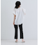 クロップドスリットパンツ