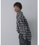 オンブレチェックシャツ