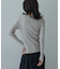 カッティングアシメリブニット