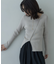 カッティングアシメリブニット