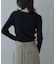 カッティングアシメリブニット
