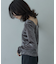 バックカットアウトベロアカットソー