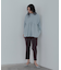 ペプラムハイネックニット