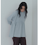 ペプラムハイネックニット