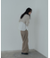 クロップドメッシュニット