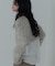 クロップドメッシュニット