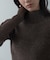 リブプレーティングハイネックニット