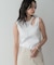 アシメリブタンクトップ